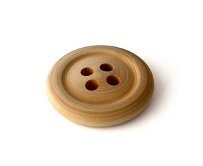Button on white background
