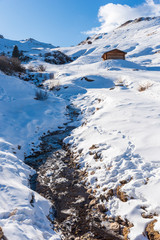 Dream atmosphere and views. Winter on the Alpe di Siusi, Dolomites. Italy