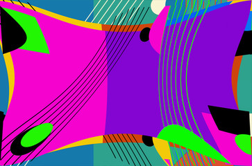 Bright color background in avant-garde style. Texture units for celebration and advertising.