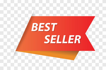 Vector illustration of bestseller tag for webpage and advertising