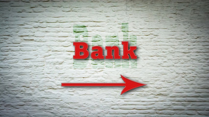 Street Sign to Bank