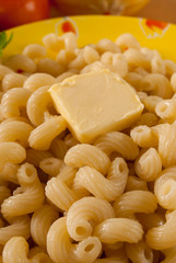 pasta with minced meat on a plate