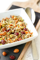 salade quinoa noisette et cranberries