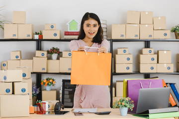 Asian business lady at office