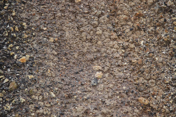 Colored gravel. The production of crushed stone. Abandoned mine