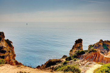 Fototapeta na wymiar Praia da Marinha, Algarve, Portugal