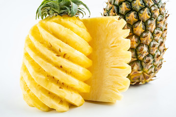 Pineapple on white background