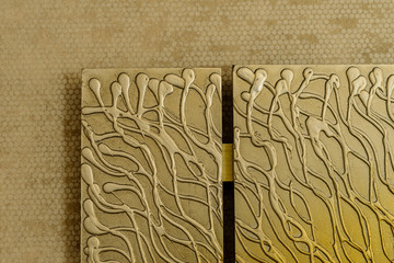 3D Wall Art, Gold leaf painting