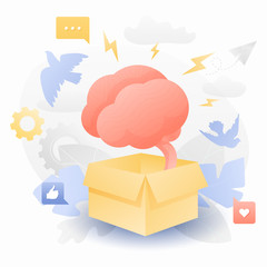 Flickering Brain Outside the Box