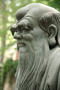 Face of Loa Zu who is a ancient philosopher of Chinese