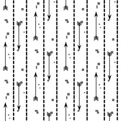 black arrows seamless vector pattern background illustration
