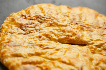 Kubdari with meat - traditional tasty Georgian dish