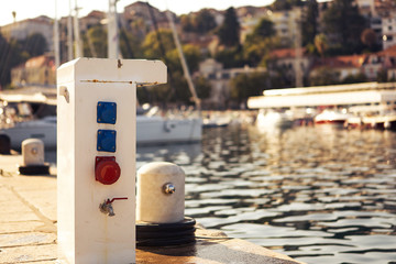 Commercial dock for boat landing.