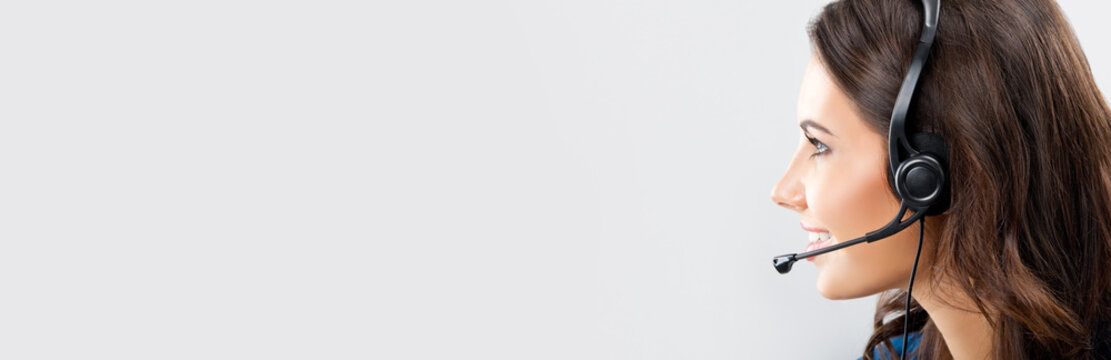 Support phone operator in headset