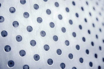 Industrial iron background in blue with professional holes and highlights