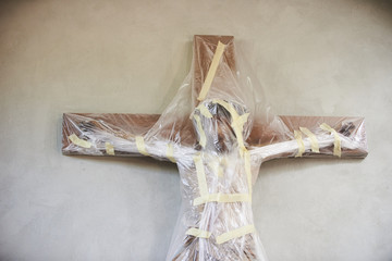 Jesus Christus eingepackt