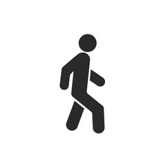Walk flat vector icon