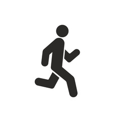 Running icon vector