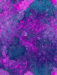 Watercolor, acril and ink seamless pattern