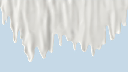 milk or yogurt splash, 3d rendering, 3d illustration.