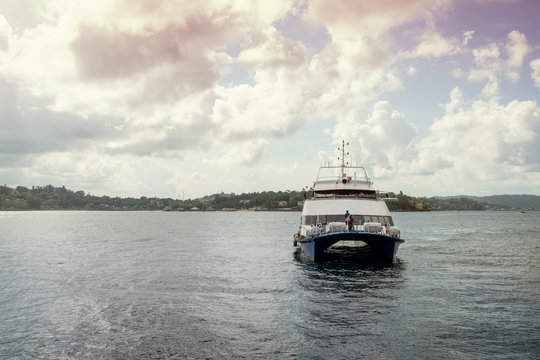 Big ship fucking transporting passengers between Islands