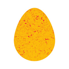  Easter colored egg in the style of the stone. Self-color. Egg in grunge bright color. Happy Easter.