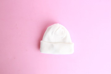 Obraz premium white wool hat for baby