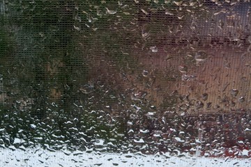 background of different shades with water drops after rain