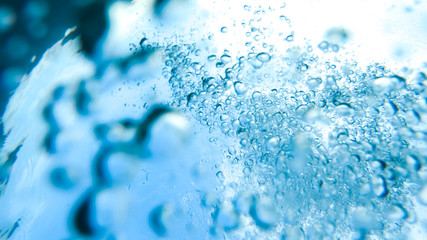 Underwater scene with air Bubbles Underwater, Natural Under Water scene