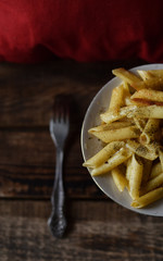pasta fried with spices