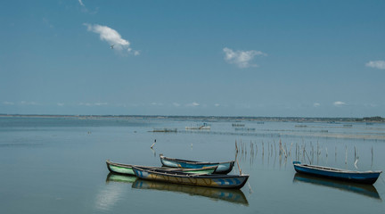 Fishermen boat in jaffna in Sri lanka