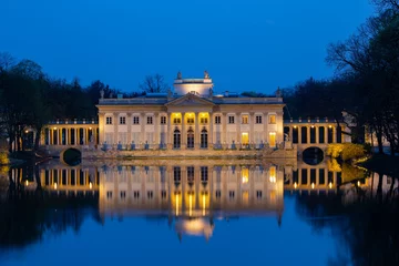 Deurstickers Royal Palace on the Water in Lazienki Park at night,Warsaw © fotorince