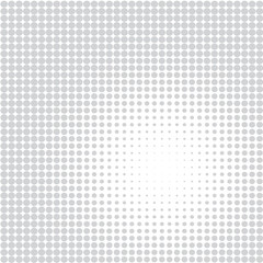 Grey dots on the white background