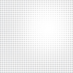 Grey dots on the white background