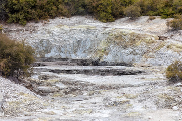 geothermal activity at Rotorua in New Zealand