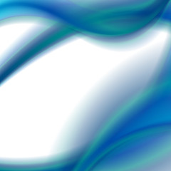 Abstract blue smooth wavy background