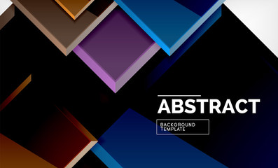 Square geometrical background