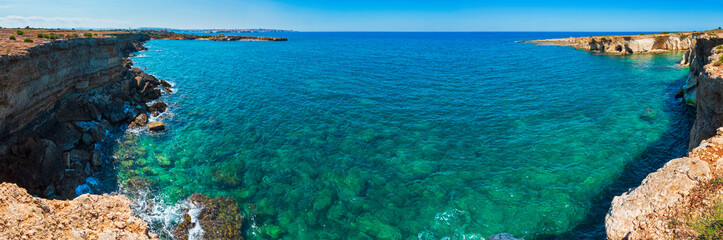 Fototapeta na wymiar Sicily summer sea beach, Italy