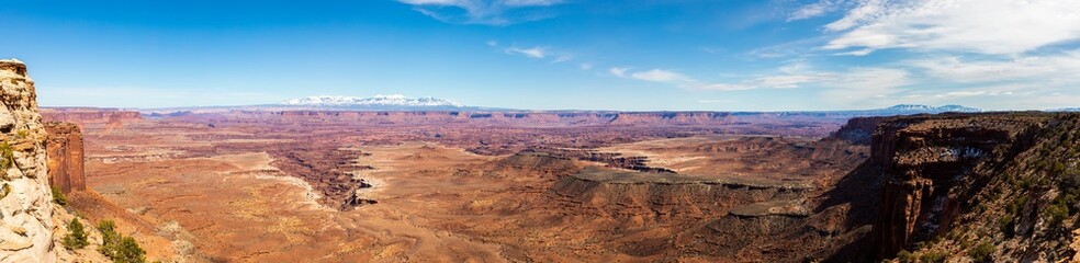 Fototapeta na wymiar Canyonlands National Park Organge Cliffs Wide-Angle Overlook