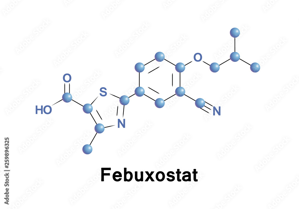 Wall mural Febuxostat medication for gout