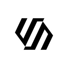 Black abstract logo design template. isolated on white background