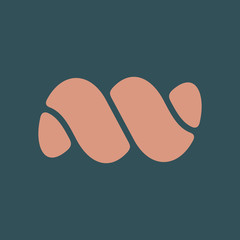 Colorful abstract logo design template. isolated on white background