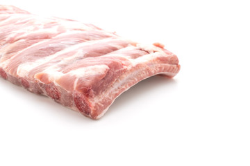 Fresh raw pork ribs