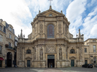 Facade of Eglise Notre Dame, Bordeaux, Gironde department, France