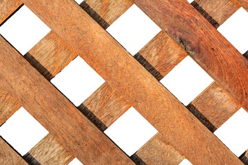 Wooden texture with sunlight and isolate background. Abstract wood material background