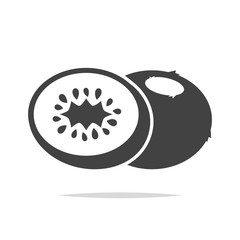 Kiwi fruit icon vector isolated