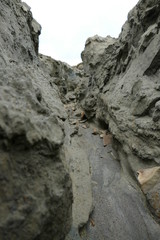 the holes in the clay