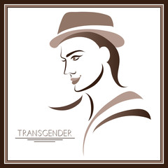 Graphic illustration with transgender 7