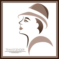 Graphic illustration with transgender 8