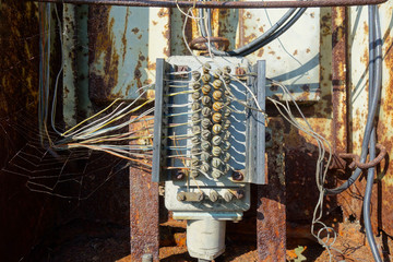 Electric box destroyed